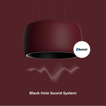 BLACK HOLE - LED acoustic aluminium pendant lamp by Intra lighting - view 3